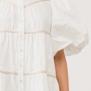 lena midi dress in white sz S